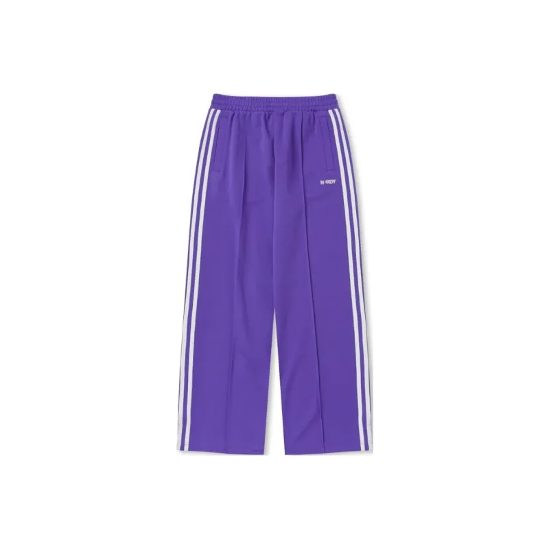NERDY Mid Rise Straight Fit Knitted Sweatpants Men's Purple-0