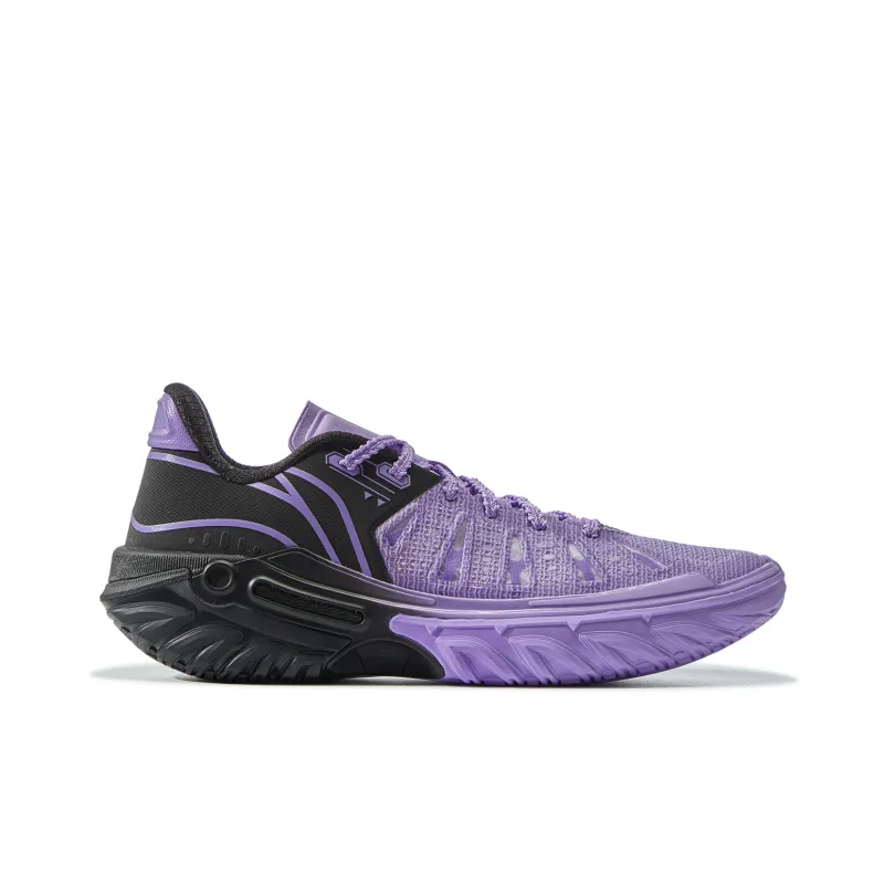 LiNing Jie Ao 2 Cushioning, Slip Resistant, And Breathable Low Top Basketball Shoes Men's Blue Purple Mismatched-4