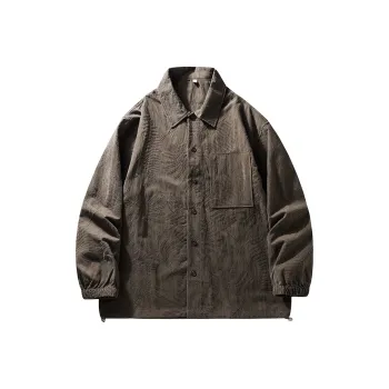 HZWH Spring Autumn American Long Sleeved Shirt Men's