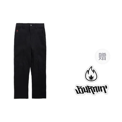 BURNIN Casual Pants Unisex Green