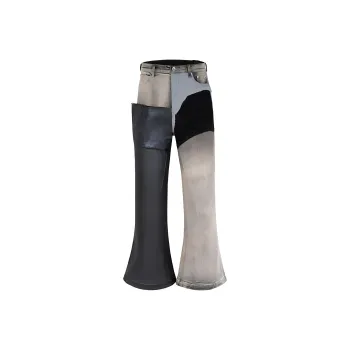 HLPT Jeans Unisex Patchwork Wax