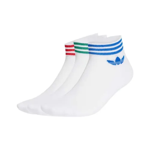 Adidas Originals Island Club Trefoil Ankle Socks 3 Pairs