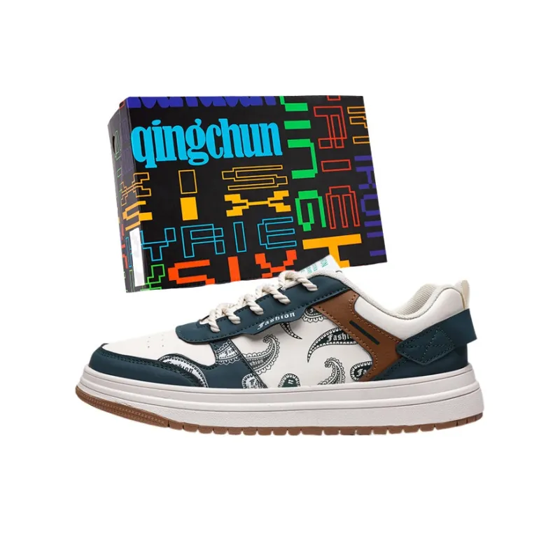 SMDXDMS Slip Resistant, Lightweight, And Breathable Low Top Skateboard Shoes Men's-8