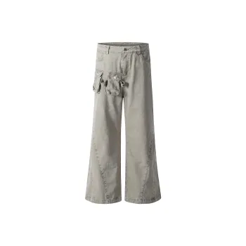 YINLEI Casual Pants Unisex Gray