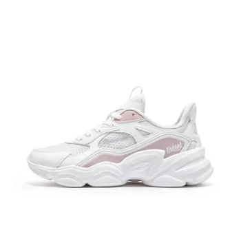 361° Slip Resistant, Breathable, Lightweight Low Top Casual Shoes Women's Feather White Fresh Pink