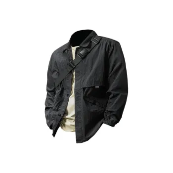 Seasonal Words Sun Protection Clothing Men's Black