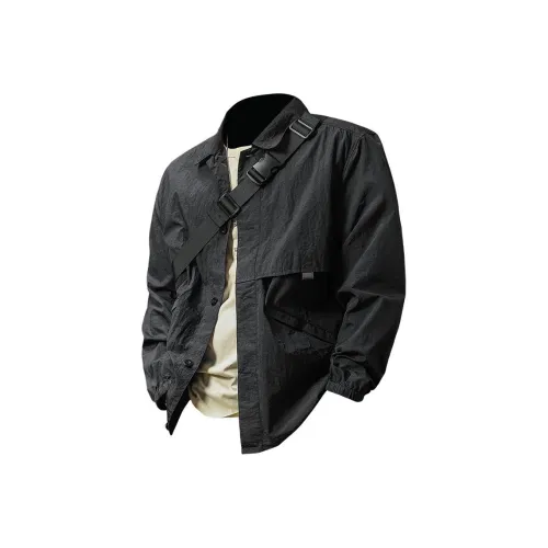 Seasonal Words Sun Protection Clothing Men's Black