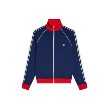 CELINE Triomphe Tracksuit Jacket In Double Face Jersey