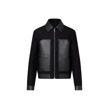 LOUIS VUITTON Monogram Mix Leather Workwear Blouson