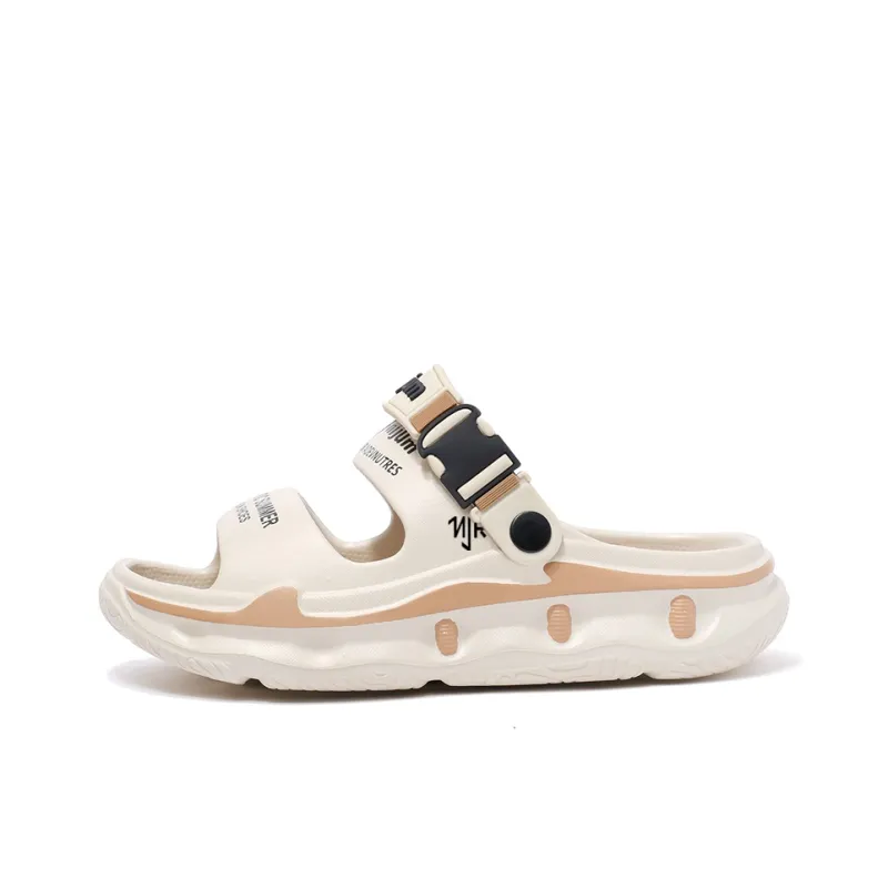 NANJIREN Beach Sandals Unisex White Blue/Beige Brown/Matcha Green/Black Orange-3