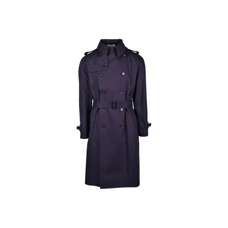 AQUASCUTUM Trench Coat Men's Blue-0