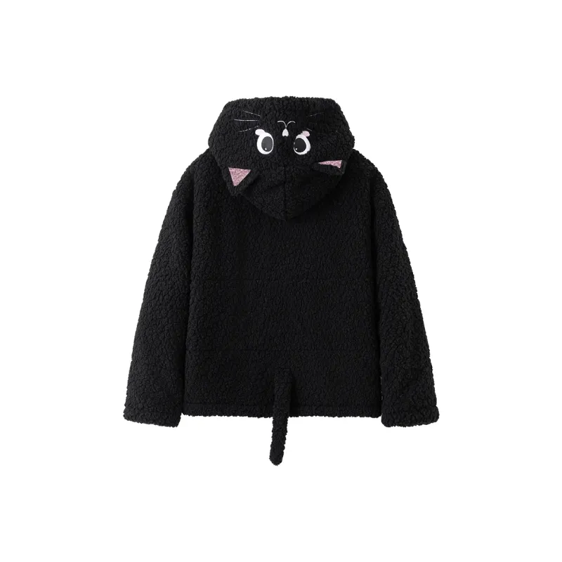 Suamoment Puffer Jacket Fall And Winter Warm Loose Fit Casual Coat Top Unisex-0