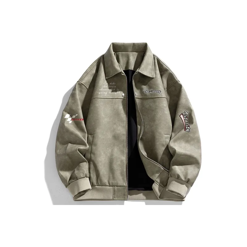 Qnxeey Leather Jackets Unisex-4