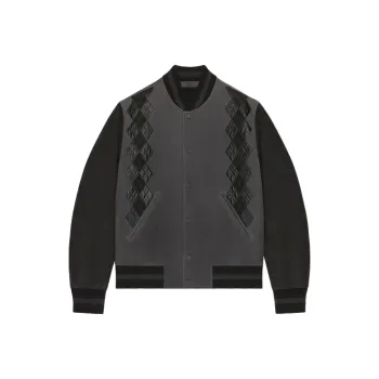 GIVENCHY FW24 Leather Jacket Men's Gray