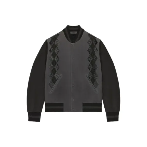 GIVENCHY FW24 Leather Jacket Men's Gray