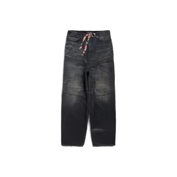 Balenciaga SS25 Jeans Regular Fit Men's Black