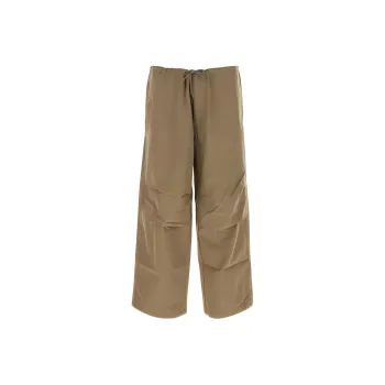 TEN C Drawstring Layered Designed Wide Leg Trousers