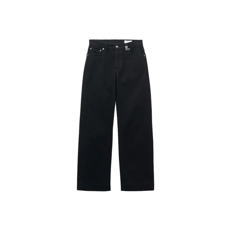 Alexander McQueen Belt Loop Wide Leg Jeans-0