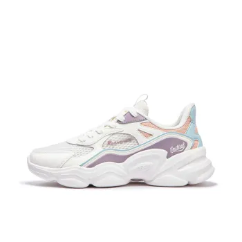 361° Slip Resistant, Breathable, And Supportive Low Top Casual Shoes Women's Feather White Lilac Gray Purple