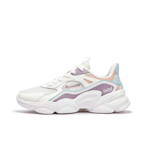 361° Slip Resistant, Breathable, And Supportive Low Top Casual Shoes Women's Feather White Lilac Gray Purple