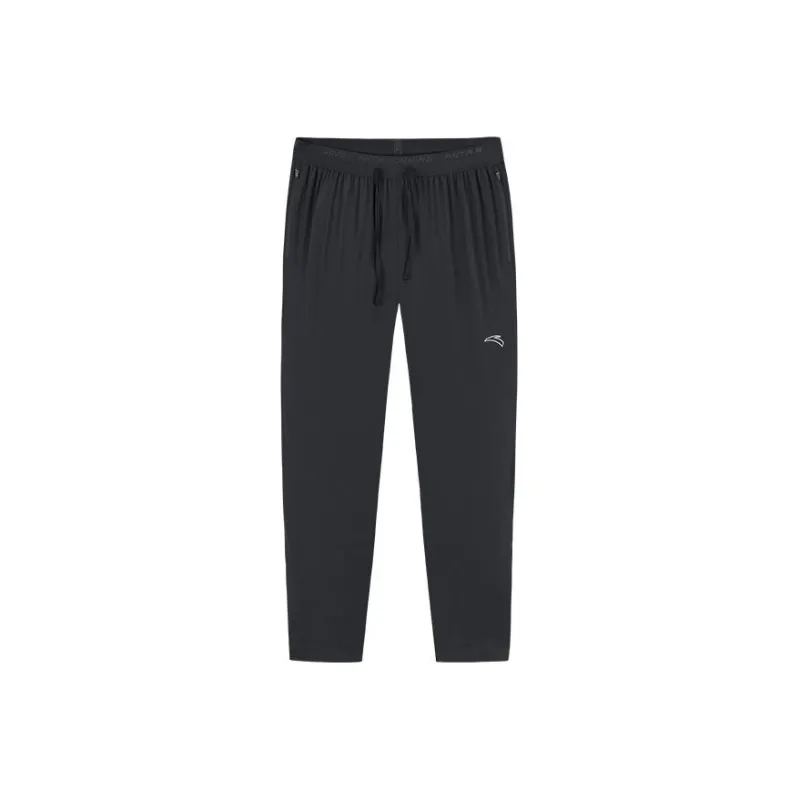 Anta Running Collection Knitted Sweatpants Men's Basic Black-0