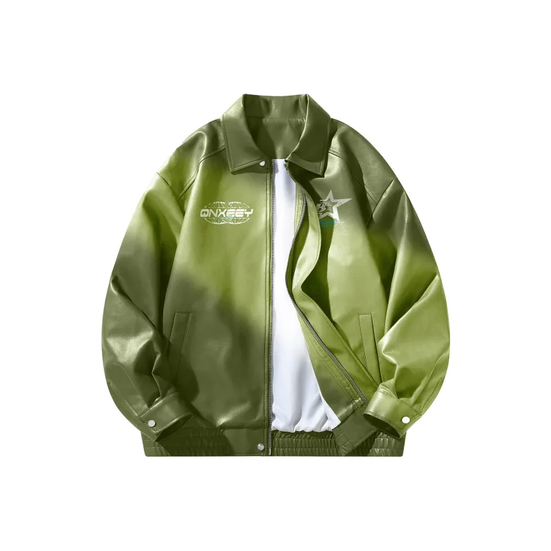 Qnxeey Leather Jackets Unisex-6