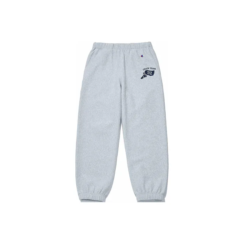 Champion x Thisisneverthat Reverse Weave Knitted Sports Pants Unisex Gray-0