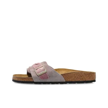 Birkenstock Rubber Sole Abrasion Resistant Slide Slippers Women's Purple Narrow
