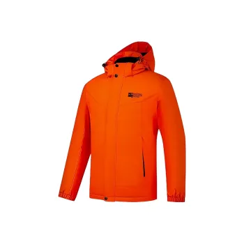 QIAODAN Trench Coat Men's Aurora Orange