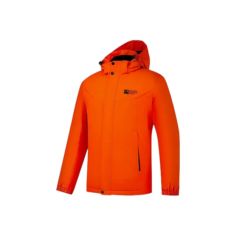 QIAODAN Trench Coat Men's Aurora Orange-0