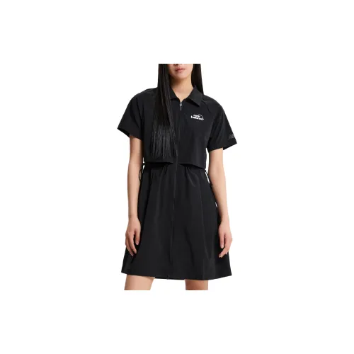 New Balance WOMENFROZEN Short Sleeved Dress Women's Black
