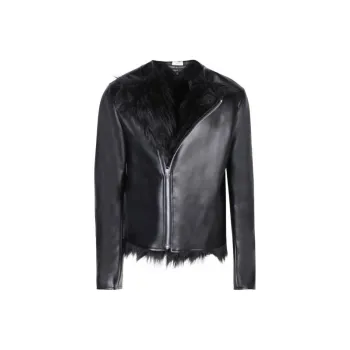 COMME Des GARCONS HOMME PLUS Faux fur Lining Biker Jacket