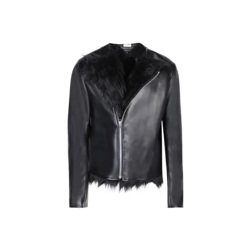 COMME Des GARCONS HOMME PLUS Faux fur Lining Biker Jacket