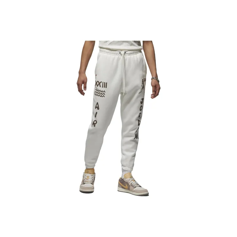 Jordan Casual Pants Men White-0