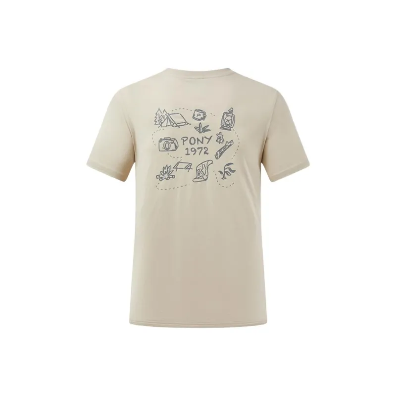 Pony T Shirts Unisex Tea Brown-1