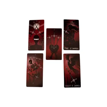 ZOCO Dirty Red Tarot Cards 10*5cm Original Black Core Cardstock Board Games