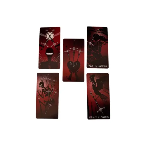 ZOCO Dirty Red Tarot Cards 10*5cm Original Black Core Cardstock Board Games
