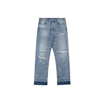 False Perception Jeans Unisex Washed Blue