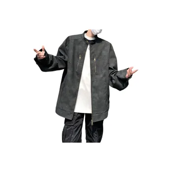 NEAR HERE Leather Jacket Unisex