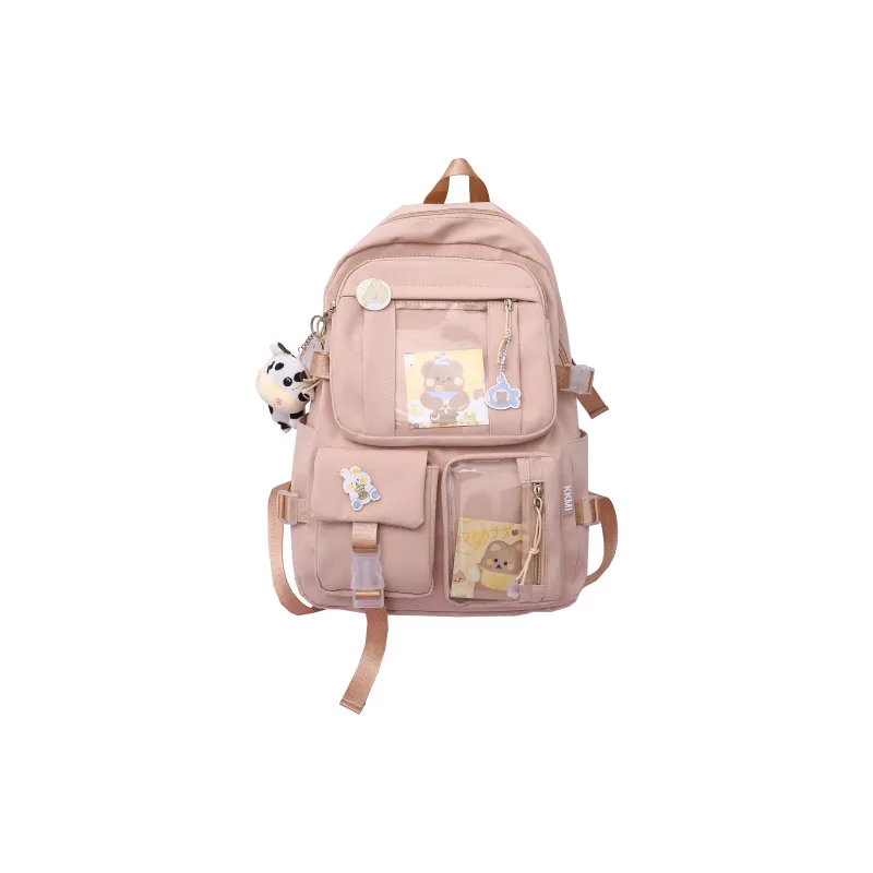 CARTELO Nylon With PVC Backpack Regular Unisex Multicolor-6