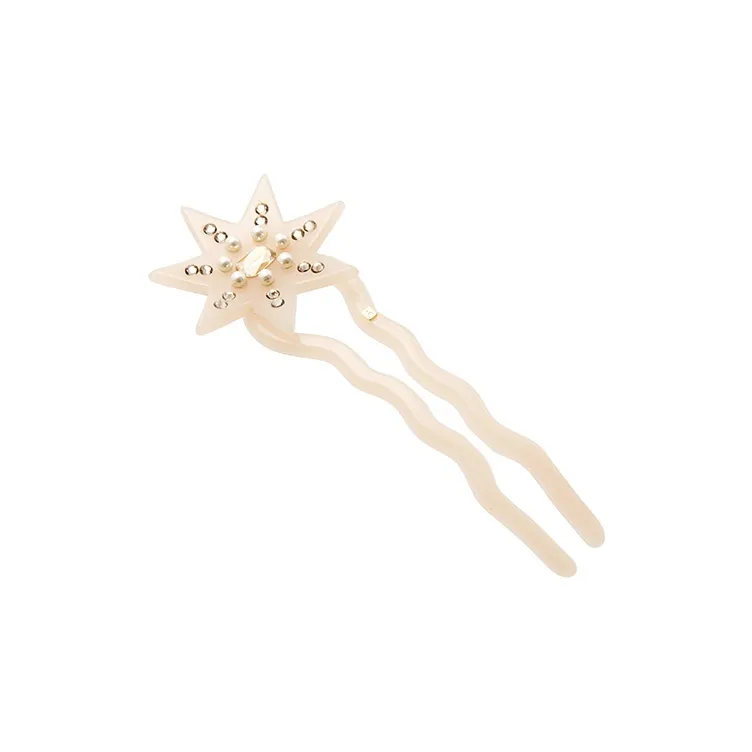 ALEXANDRE DE PARIS Stella Collection Hairpin Hair Dividing Clip Women's-4