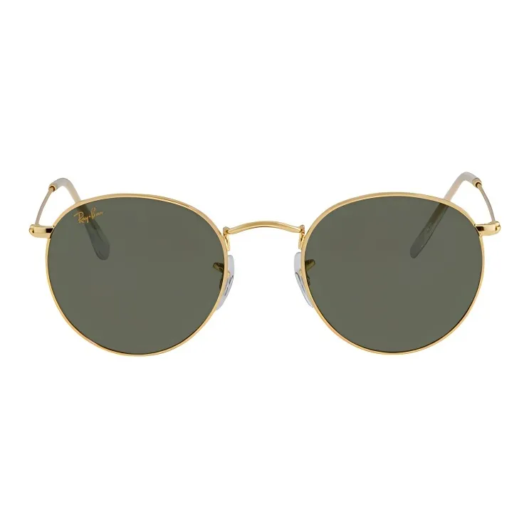 RayBan Metal Round Sunglasses Unisex Gold-0