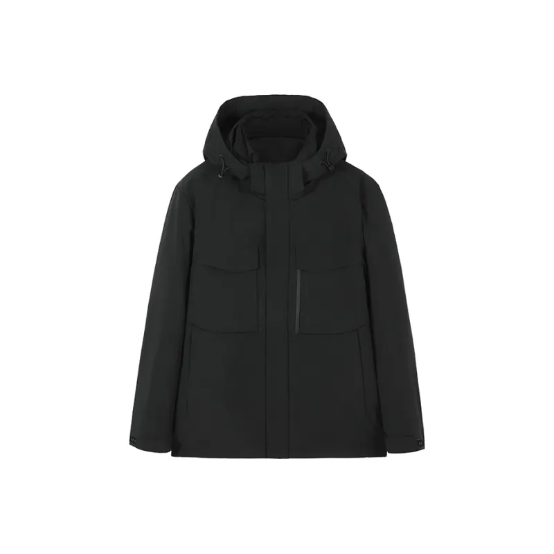 ANDREW MACKENZIE Down Jacket Men's Black-0