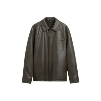 ZARA Leather Jacket Men's Black