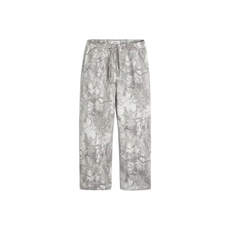 Hollister Knitted Sports Pants Men's Cream Camouflage-0