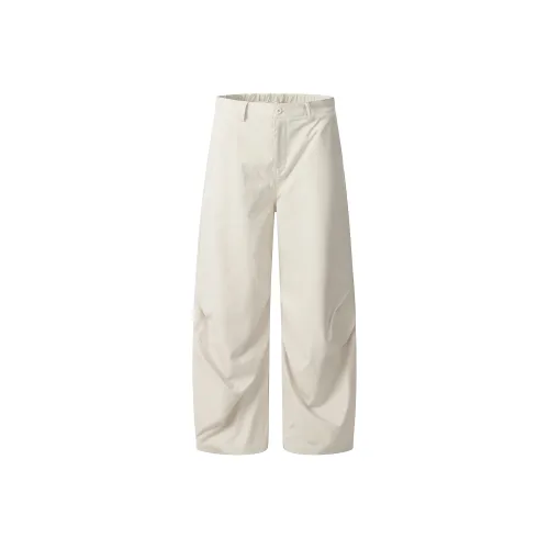 DAYNY Knife Style Casual Pants Unisex Ecru
