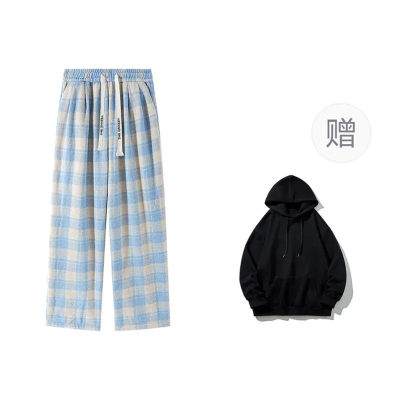 Qnxeey Casual Pants Unisex-19