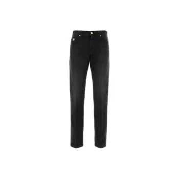 VERSACE Logo-Patch Denim Jeans