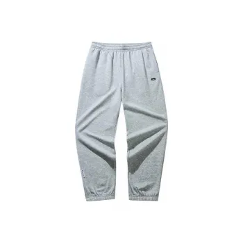 Anta Knitted Sweatpants Men's Gray Heather Gray