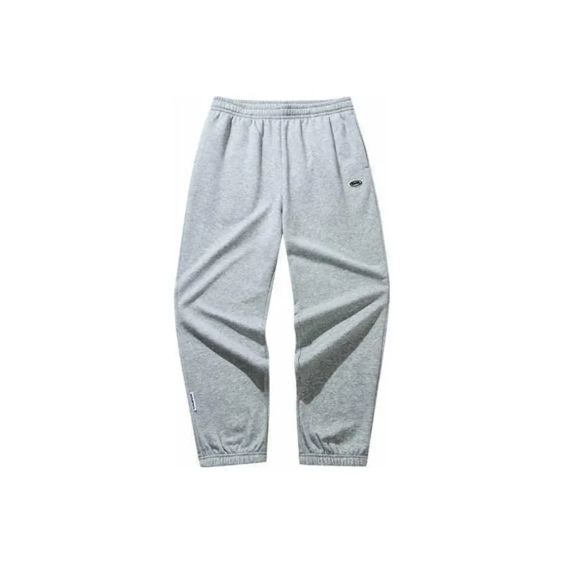 Anta Knitted Sweatpants Men's Gray Heather Gray-0